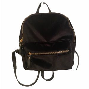 Forever 21 Mini Backpack Velvet Suede